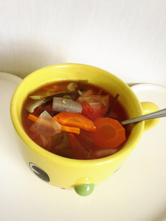 カラダポカポカ!燃焼系トマトスープ-レシピのメイン写真