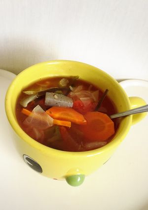 カラダポカポカ！燃焼系トマトスープ-レシピのメイン写真