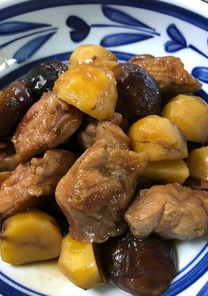 鶏ももと栗の煮しめ-レシピのメイン写真