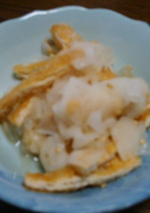 大根とうす揚げの酢の物-レシピのメイン写真