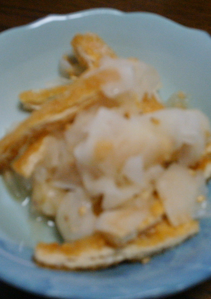大根とうす揚げの酢の物-レシピのメイン写真