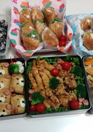 ☆2017 小学校運動会お弁当８人分☆-レシピのメイン写真