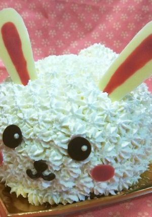 うさぎの立体ケーキ-レシピのメイン写真