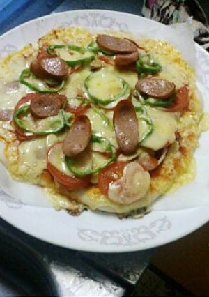 ホットケーキミックスでピザ-レシピのメイン写真
