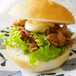 生姜焼きバーガー♪タレとマヨがバッチリ♪