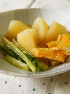 かぶと油揚げの簡単煮物♪あっという間♪-レシピのメイン写真
