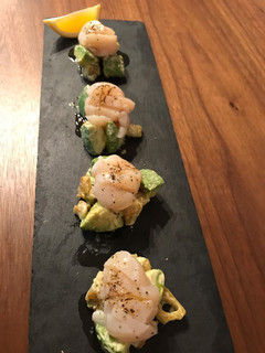 炙り帆立、アボカド、レンコンの前菜-レシピのメイン写真
