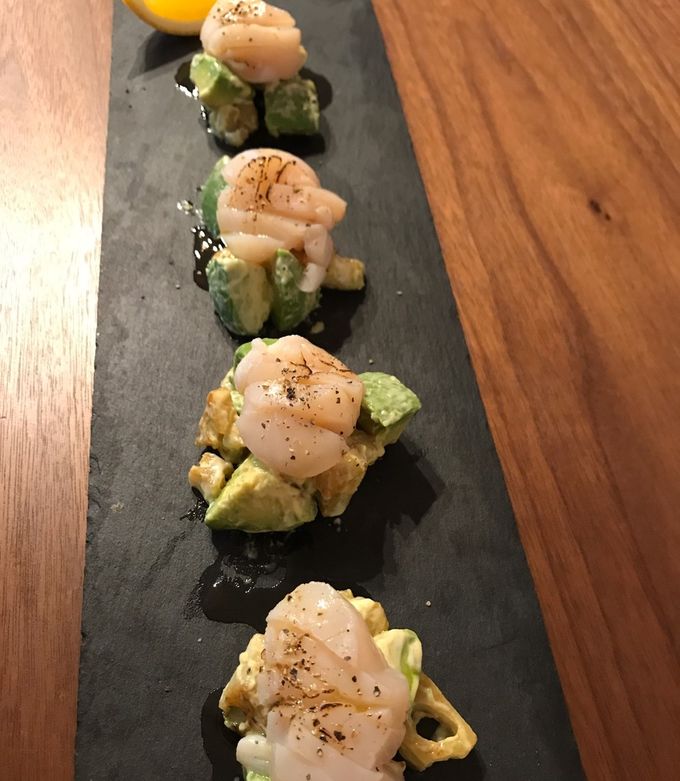 炙り帆立、アボカド、レンコンの前菜-レシピのメイン写真