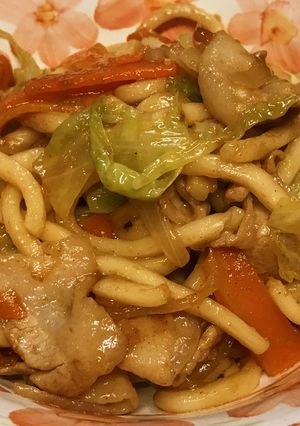 野菜たっぷり❤️すぐできる❤️焼うどん-レシピのメイン写真