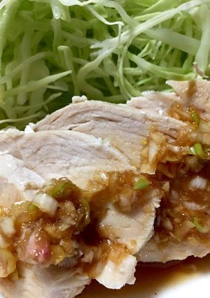 簡単❣ヘルシー❣鶏胸肉のネギたれ-レシピのメイン写真