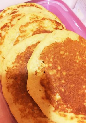 野菜ジュースでパンケーキ♡幼児食♡-レシピのメイン写真