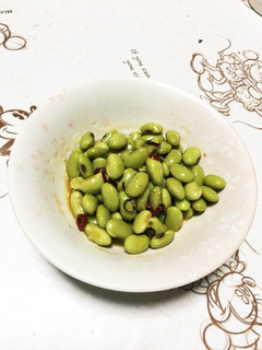 簡単おつまみ!枝豆ペペロンチーノ-レシピのメイン写真