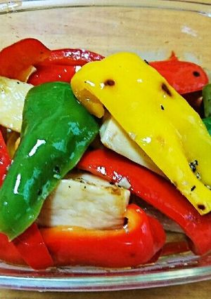 パプリカとピーマンとエリンギの焼きマリネ-レシピのメイン写真
