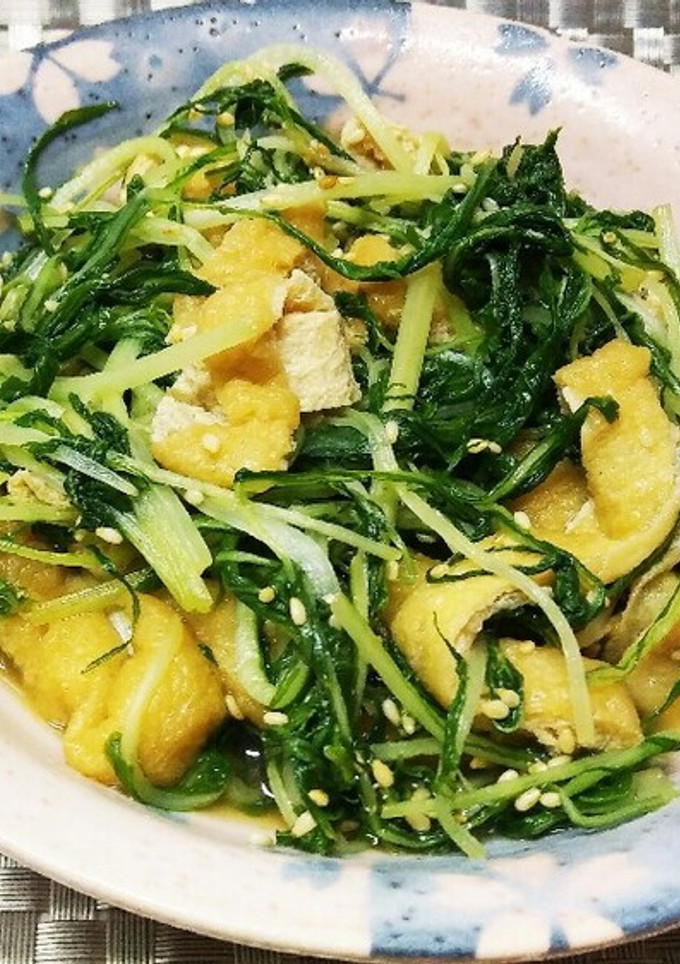 水菜と油揚げの煮浸し-レシピのメイン写真