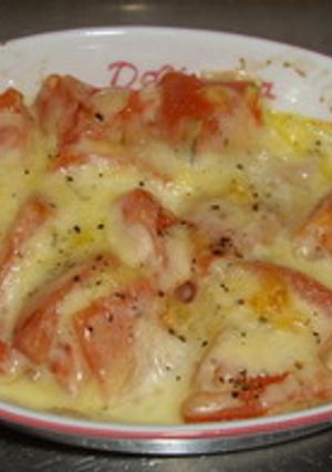 とっても簡単！トマトのチーズ焼き-レシピのメイン写真