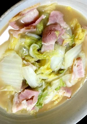 白菜とベーコンの旨煮 バター醤油で-レシピのメイン写真