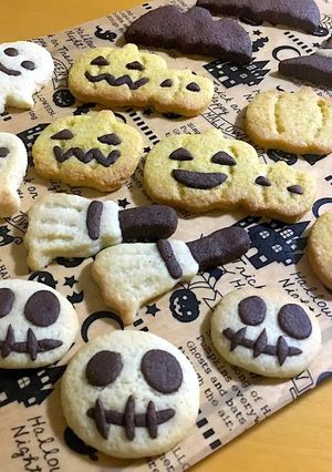 ハロウィンに❃型抜きクッキー-レシピのメイン写真