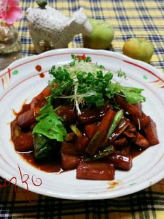 大根と豚肉の味噌炒め♪-レシピのメイン写真