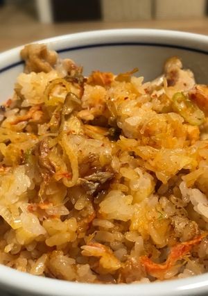 豚キムチ蟹チャーハン-レシピのメイン写真
