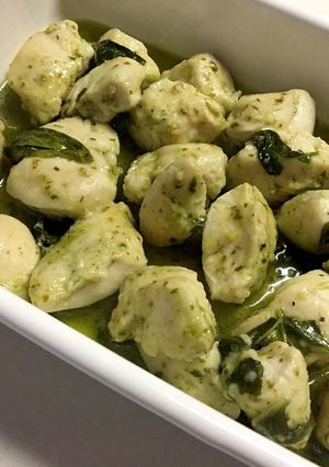 簡単作り置き！鶏のササミのバジルソテー-レシピのメイン写真