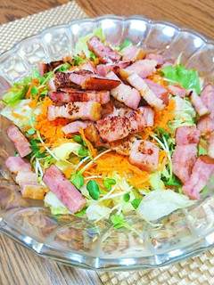 厚切りベーコンの♪居酒屋風サラダ♪-レシピのメイン写真