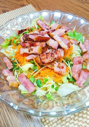 厚切りベーコンの♪居酒屋風サラダ♪-レシピのメイン写真