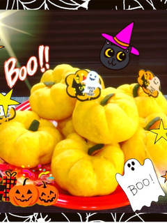 かぼちゃ餡が美味しい♡ハロウィンパン♪-レシピのメイン写真