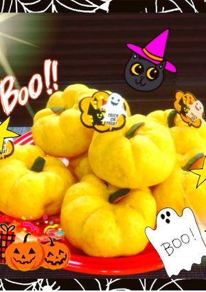 かぼちゃ餡が美味しい♡ハロウィンパン♪-レシピのメイン写真