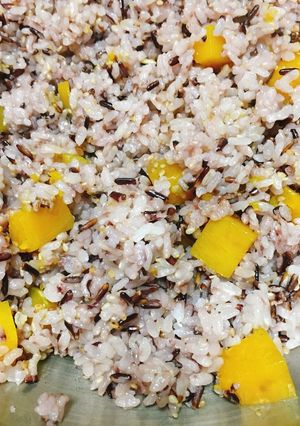 古代米 かぼちゃご飯 白だし 簡単 QC-レシピのメイン写真