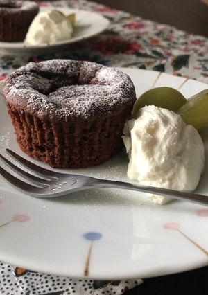 お豆腐でバナナチョコケーキ-レシピのメイン写真