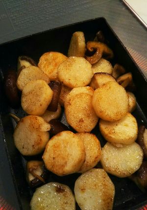 焼くだけ長芋としいたけの簡単おつまみ-レシピのメイン写真