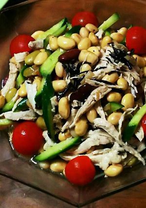 ひじきとお豆さん達のさっぱりサラダ-レシピのメイン写真