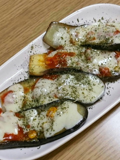 おつまみに最高~(*^^*)茄子のピザ♪-レシピのメイン写真