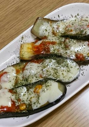 おつまみに最高～(*^^*)茄子のピザ♪-レシピのメイン写真