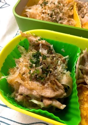 *余ったキャベツでお好焼き風*お弁当*-レシピのメイン写真