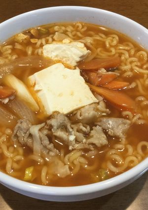 肉豆腐で甘辛ーメン♪-レシピのメイン写真