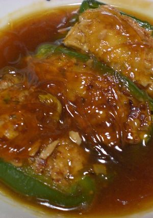 ピーマン肉詰めの甘辛煮-レシピのメイン写真