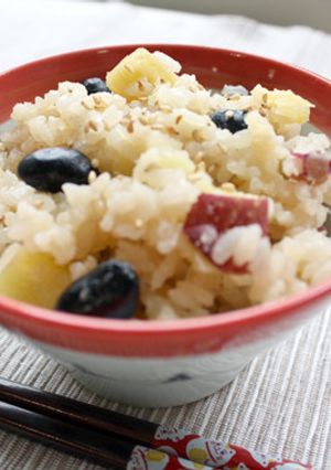 黒豆さつまいもご飯-レシピのメイン写真