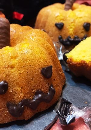 ハロウィン★パンプキン形カボチャケーキ-レシピのメイン写真