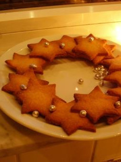 クリスマスリースをクッキーで☆-レシピのメイン写真
