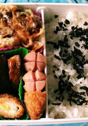 10/2弁当。なんちゃってお好み焼き-レシピのメイン写真