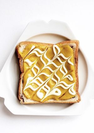 煮物リメイク◎かぼちゃマヨトースト-レシピのメイン写真