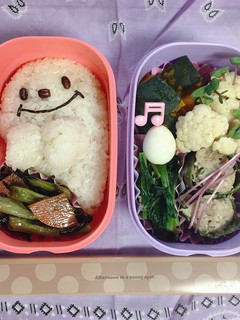 ハロウィンオバケちゃん弁当-レシピのメイン写真