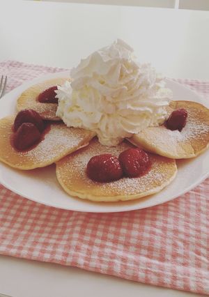 エッグスシングス風☆軽いパンケーキ-レシピのメイン写真