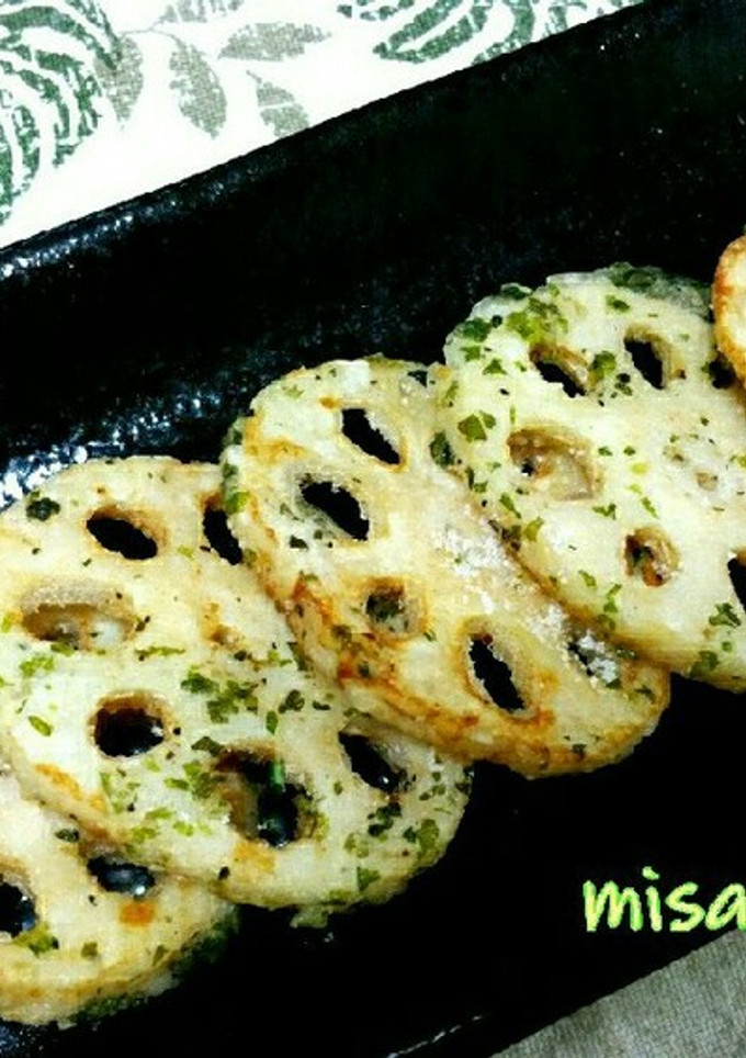 簡単❤おつまみにも最適‼蓮根の磯辺揚げ-レシピのメイン写真
