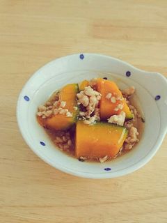 簡単!かぼちゃのそぼろ煮-レシピのメイン写真