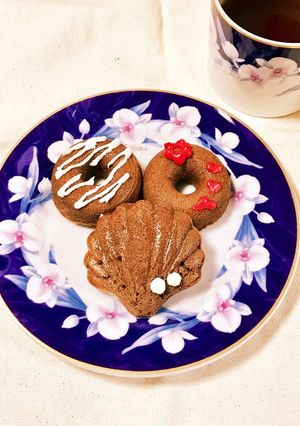 ミルクココア使用！簡単焼きドーナツ❂-レシピのメイン写真