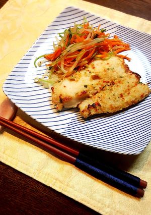 簡単レンチン！白身魚のガーリック風味！-レシピのメイン写真