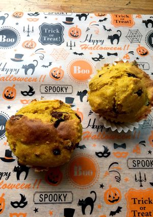 ハロウィン♡かぼちゃのカップケーキ-レシピのメイン写真
