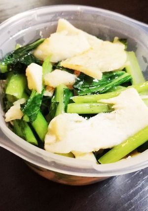小松菜とサラダチキンの中華炒め＊-レシピのメイン写真